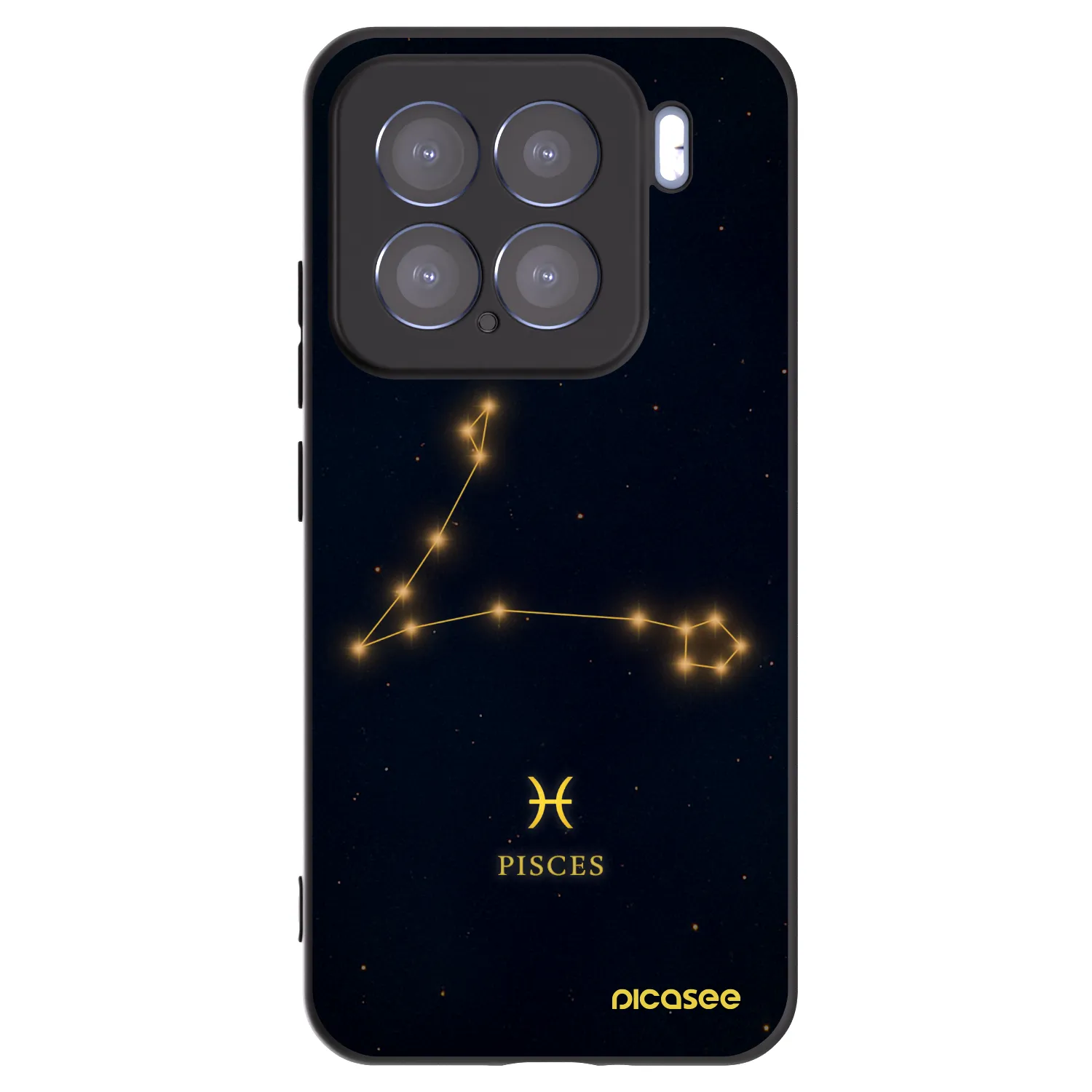 Picasee Xiaomi 15 Hülle - Schwarzes Silikon - PISCES