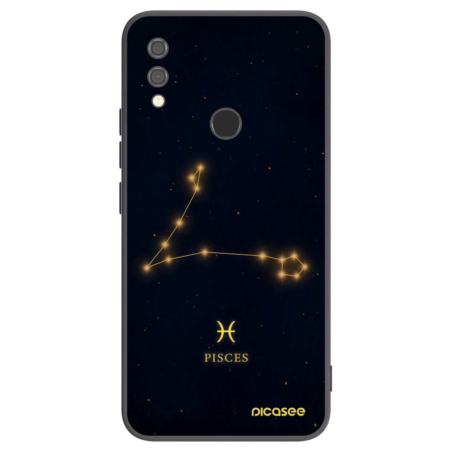 Picasee Xiaomi Redmi Note 7 Hülle - Schwarzes Silikon - PISCES