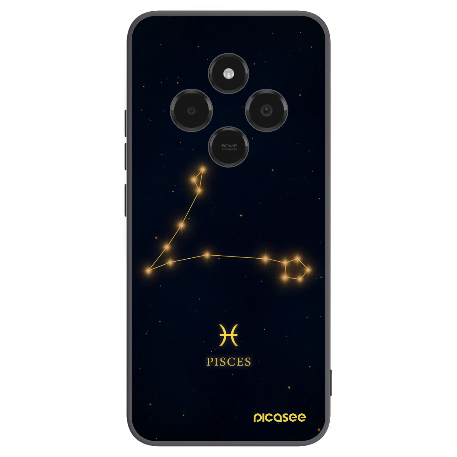 Picasee Xiaomi Poco C75 Hülle - Schwarzes Silikon - PISCES