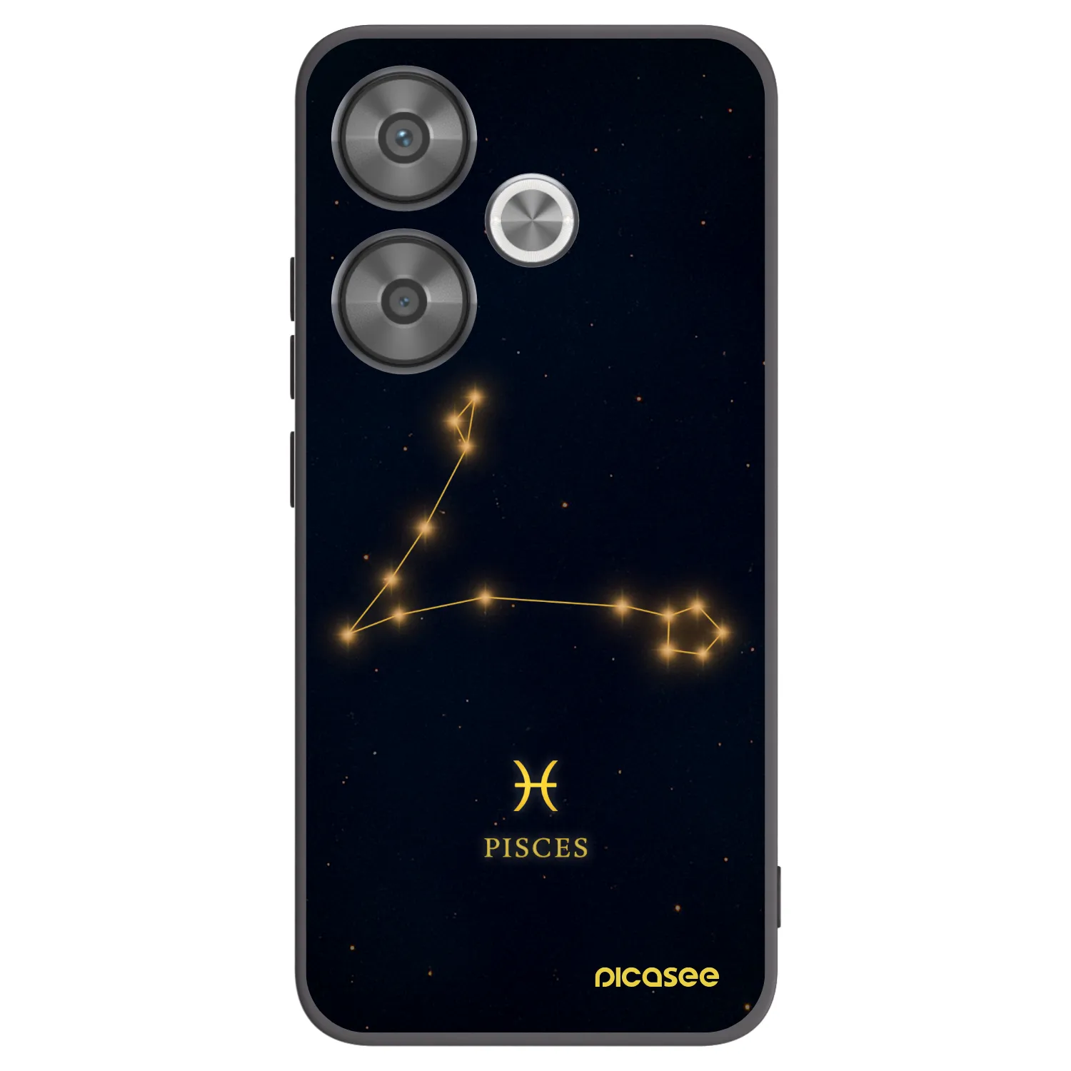 Picasee Xiaomi Poco F6 Hülle - Schwarzes Silikon - PISCES