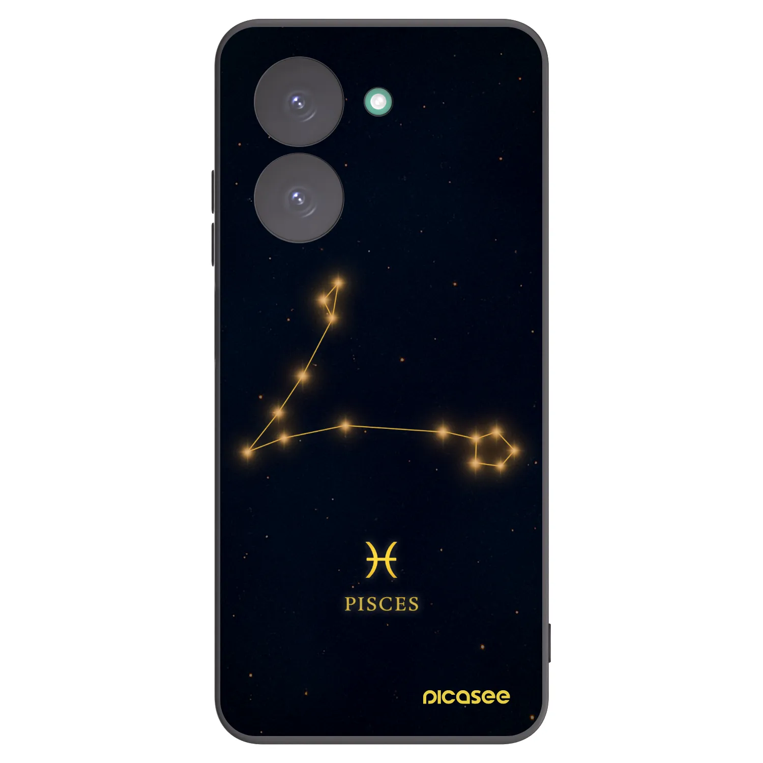 Picasee Xiaomi Redmi A5 Hülle - Schwarzes Silikon - PISCES