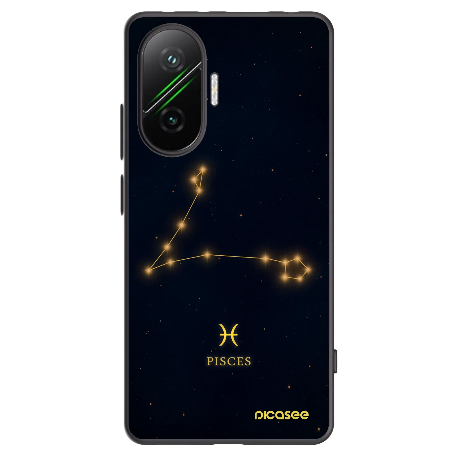 Picasee Xiaomi Poco F7 Pro 5G Hülle - Schwarzes Silikon - PISCES