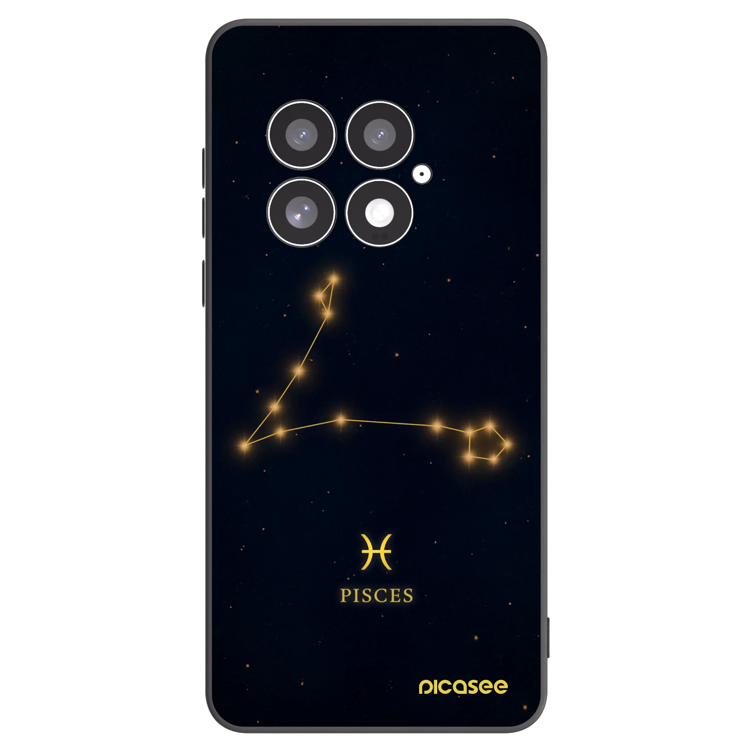 Picasee OnePlus 13 5G Hülle - Schwarzes Silikon - PISCES