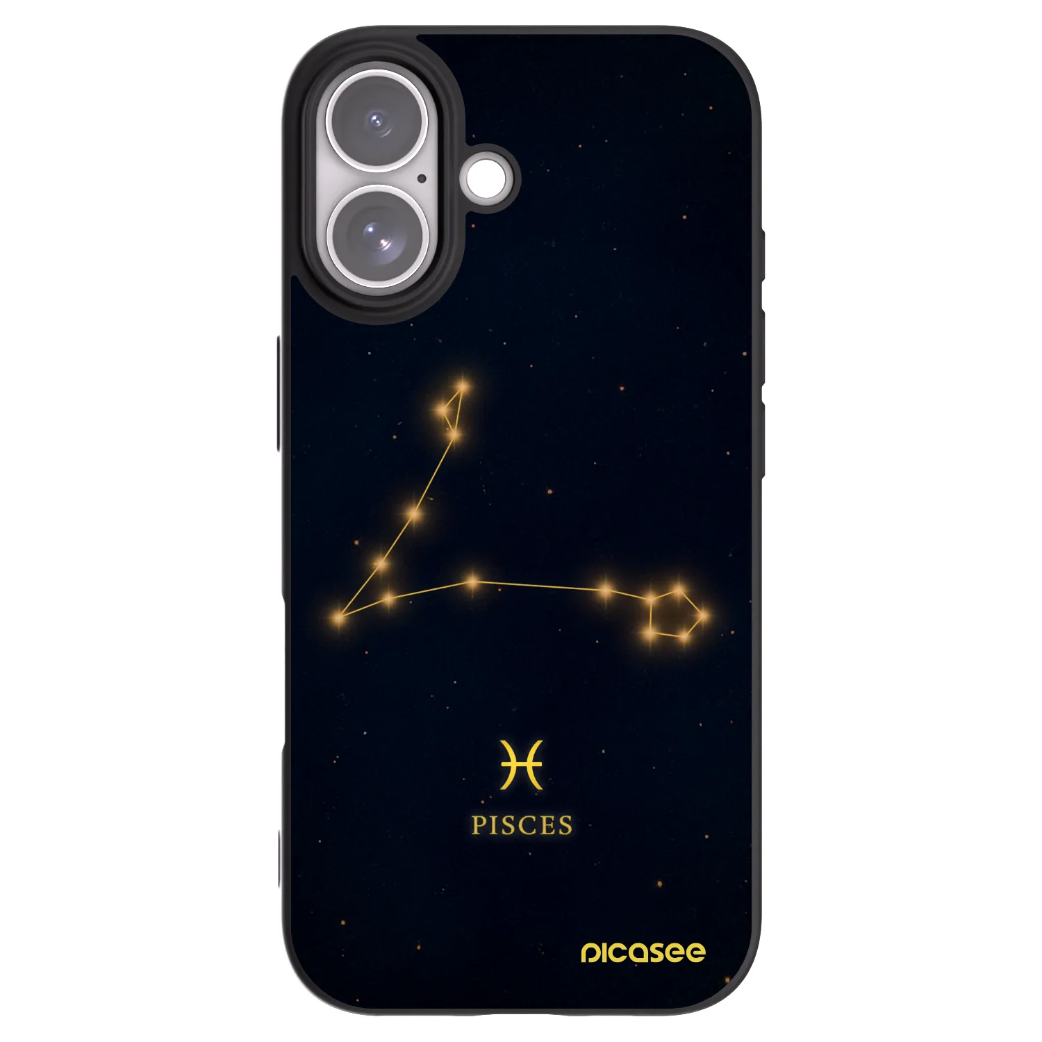 Picasee Apple iPhone 17 Hülle - Schwarzes Silikon - PISCES