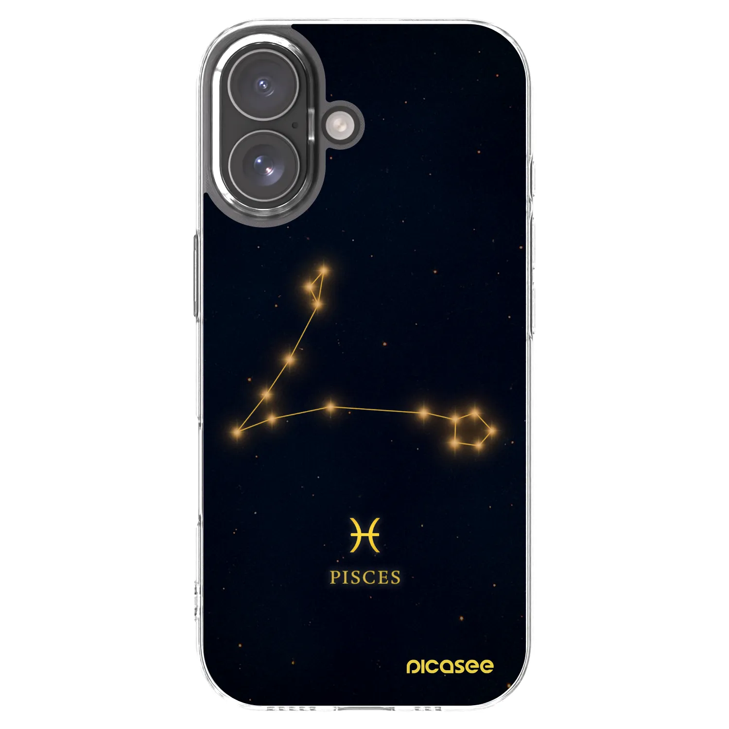 Picasee Apple iPhone 17 Hülle - Transparentes Silikon - PISCES