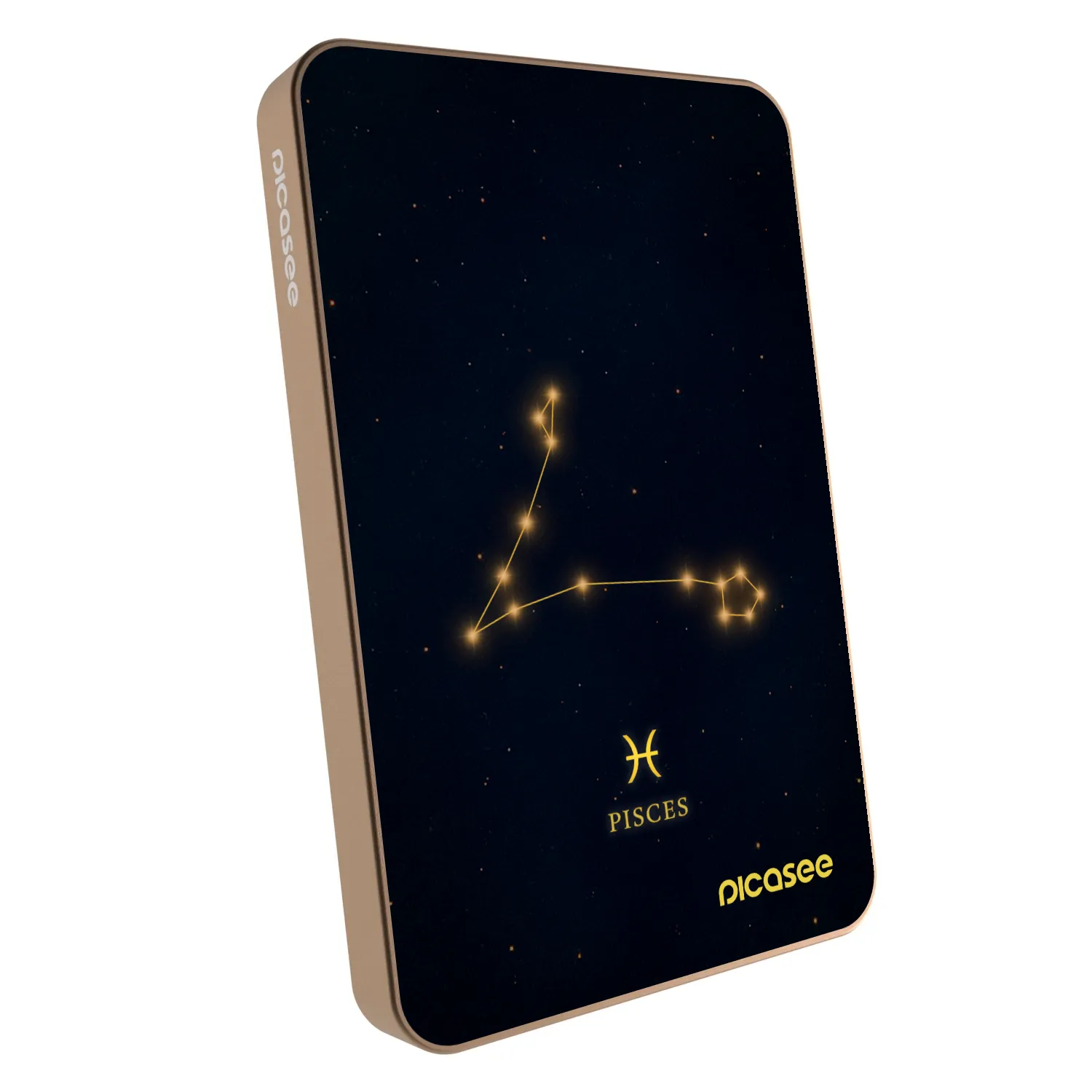 Picasee Powerbank mit MagSafe 5 000 mAh Golden - PISCES