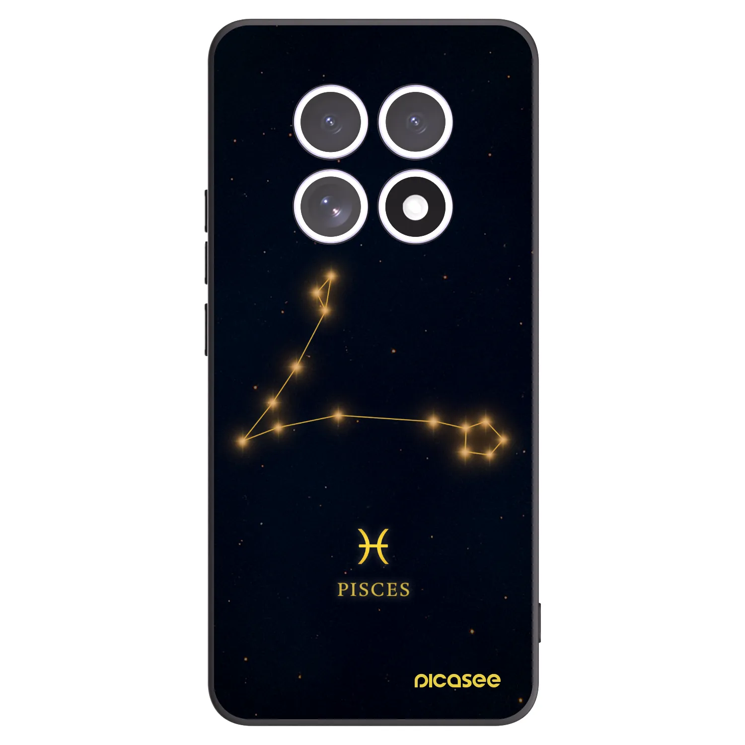 Picasee Xiaomi Redmi Note 15 Hülle - Schwarzes Silikon - PISCES