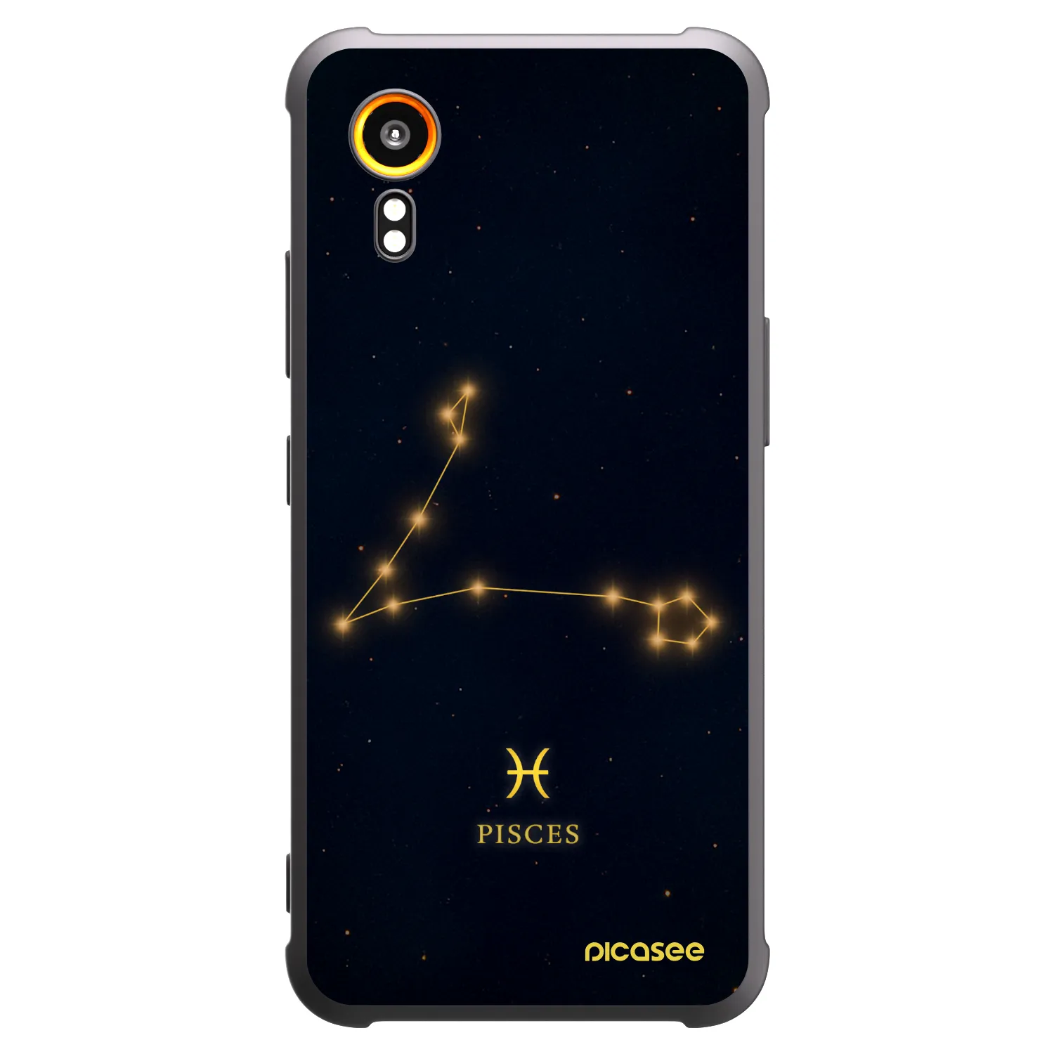 Picasee Samsung Galaxy Xcover 7 Hülle - Schwarzes Silikon - PISCES