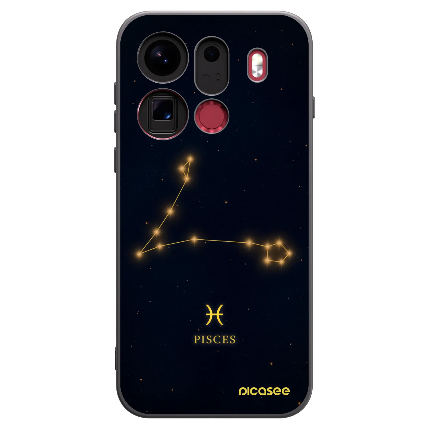 Picasee OPPO Find X9 Pro Hülle - Schwarzes Silikon - PISCES