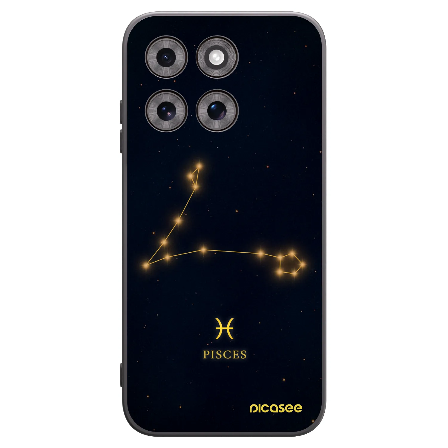 Picasee Motorola Moto G77 Hülle - Schwarzes Silikon - PISCES