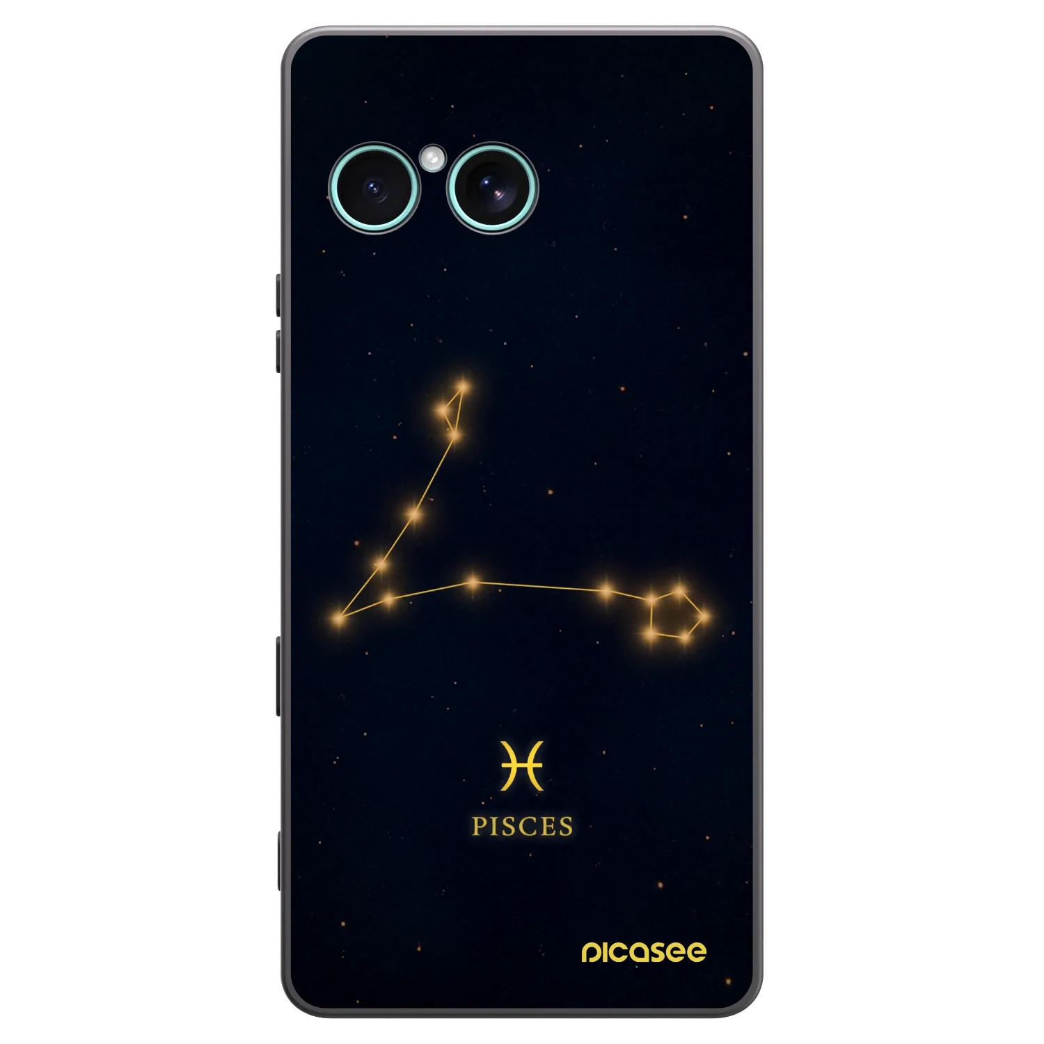Picasee Sony Xperia 10 VII Hülle - Schwarzes Silikon - PISCES