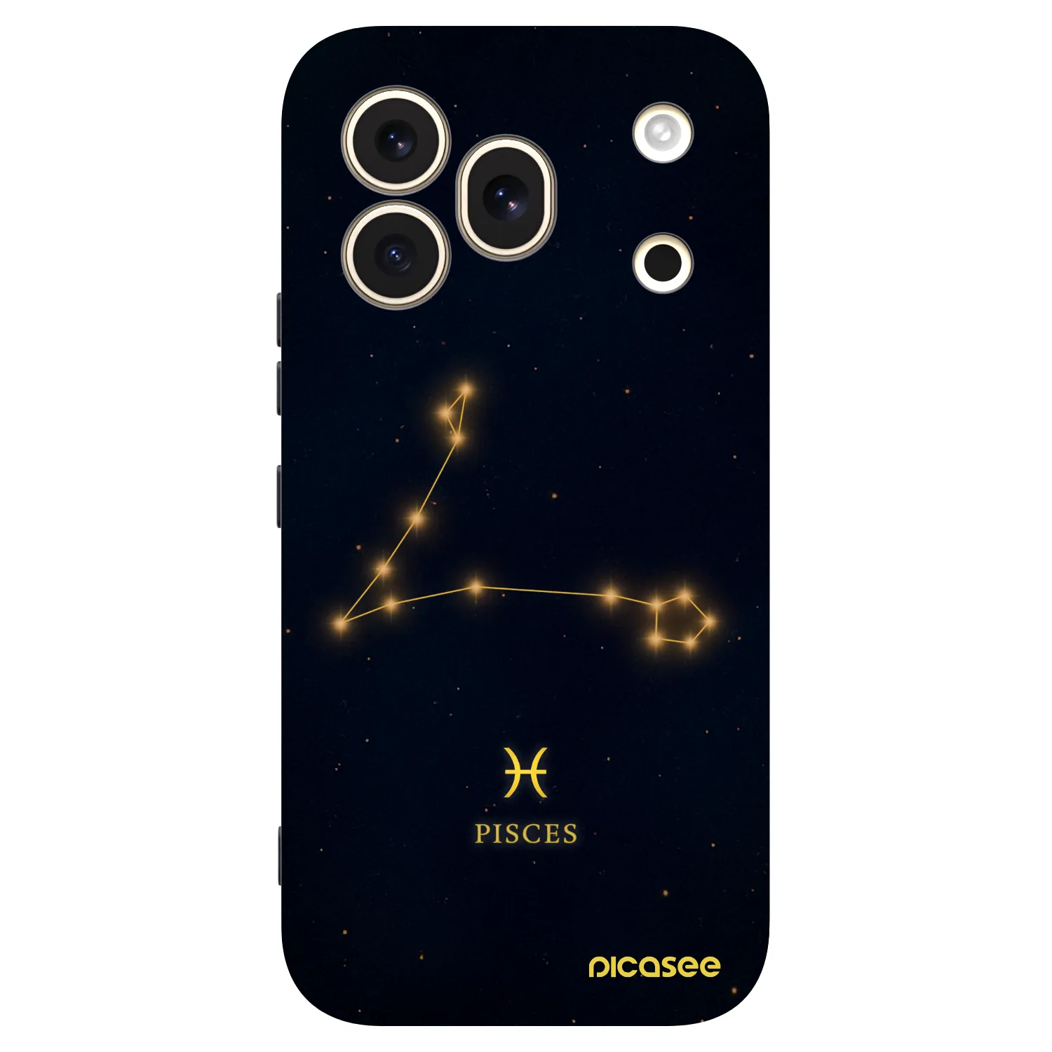 Picasee Honor 600 Pro Hülle - Schwarzes Silikon - PISCES
