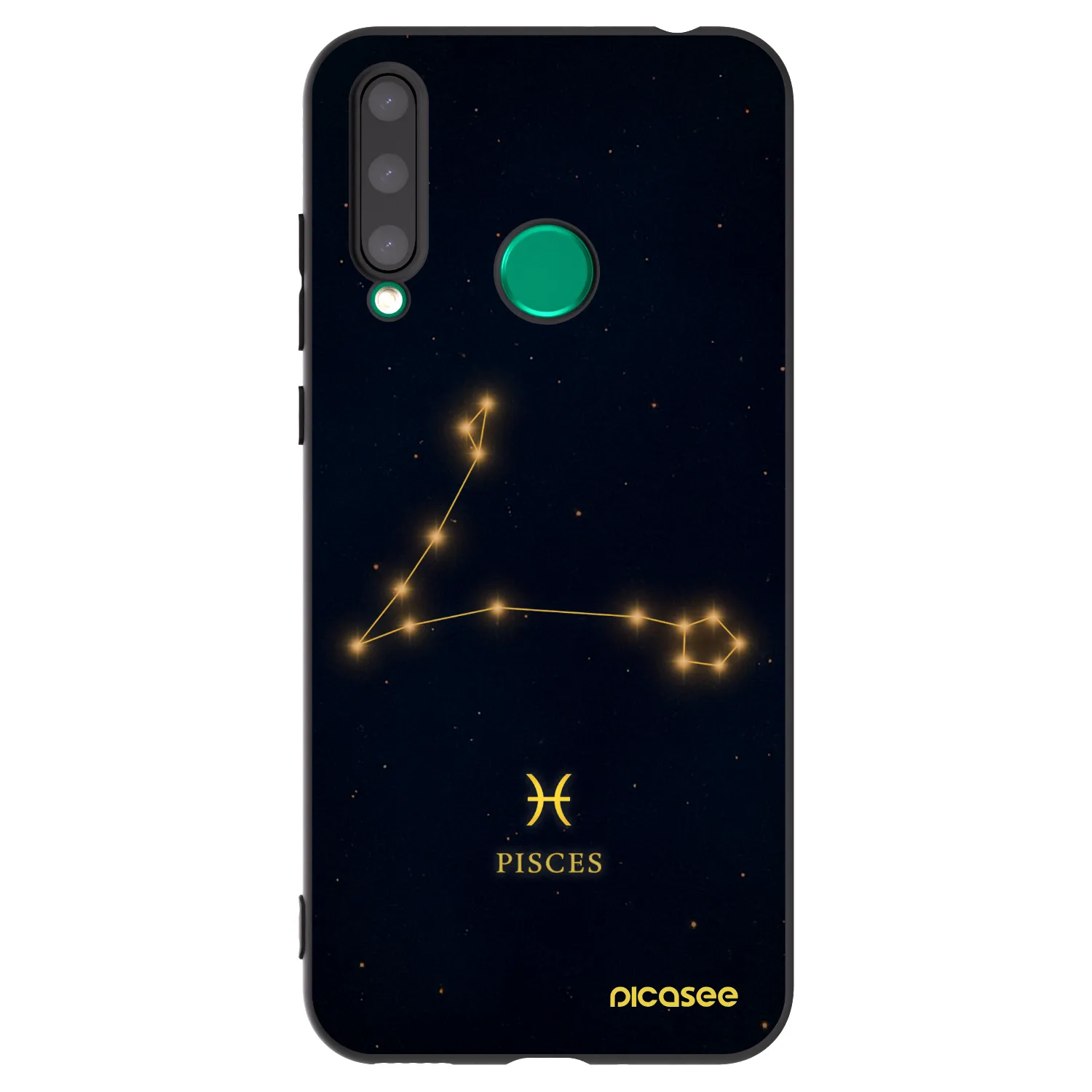 Picasee Honor 20 Lite Hülle - Schwarzes Silikon - PISCES