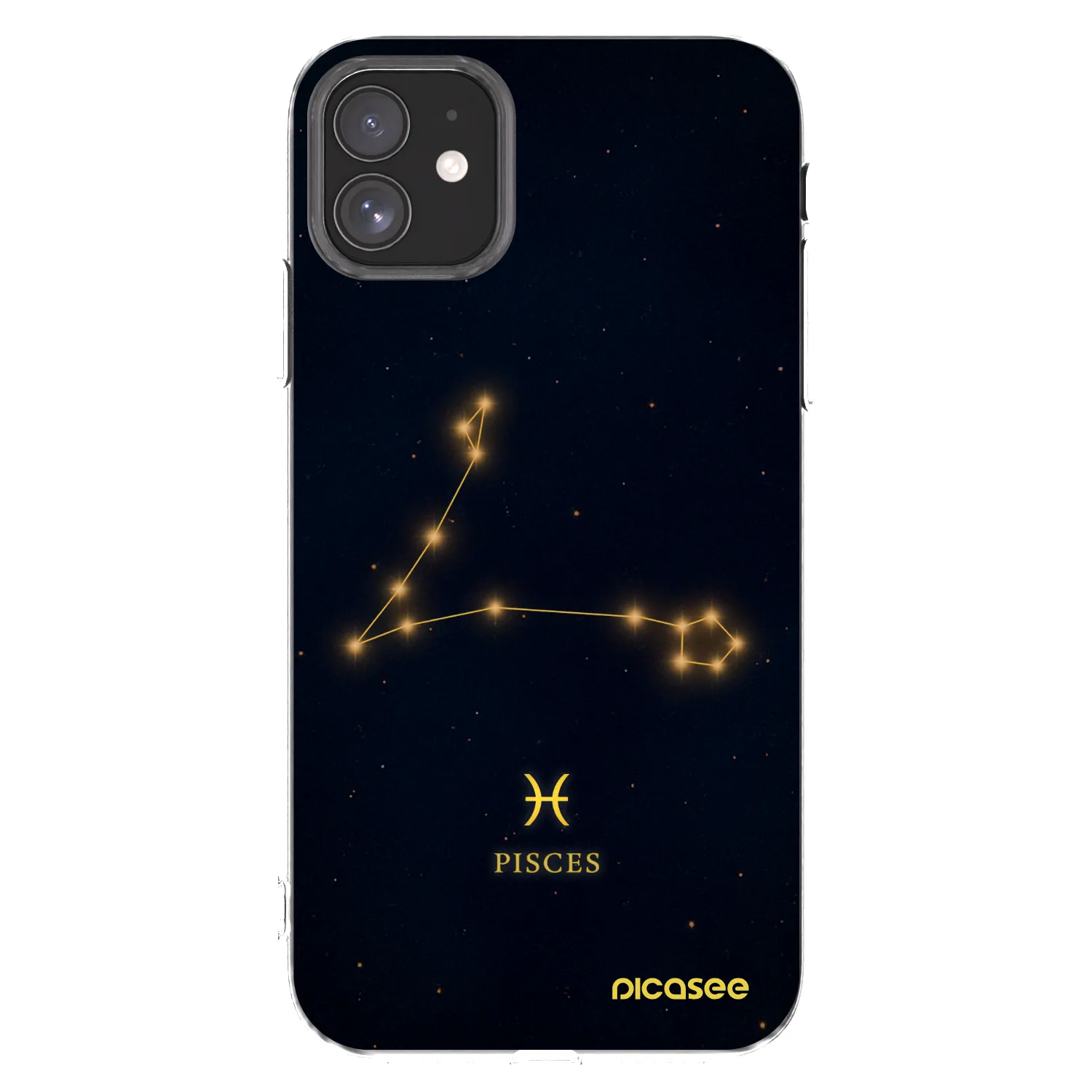 Picasee Apple iPhone 11 Hülle - Transparentes Silikon - PISCES