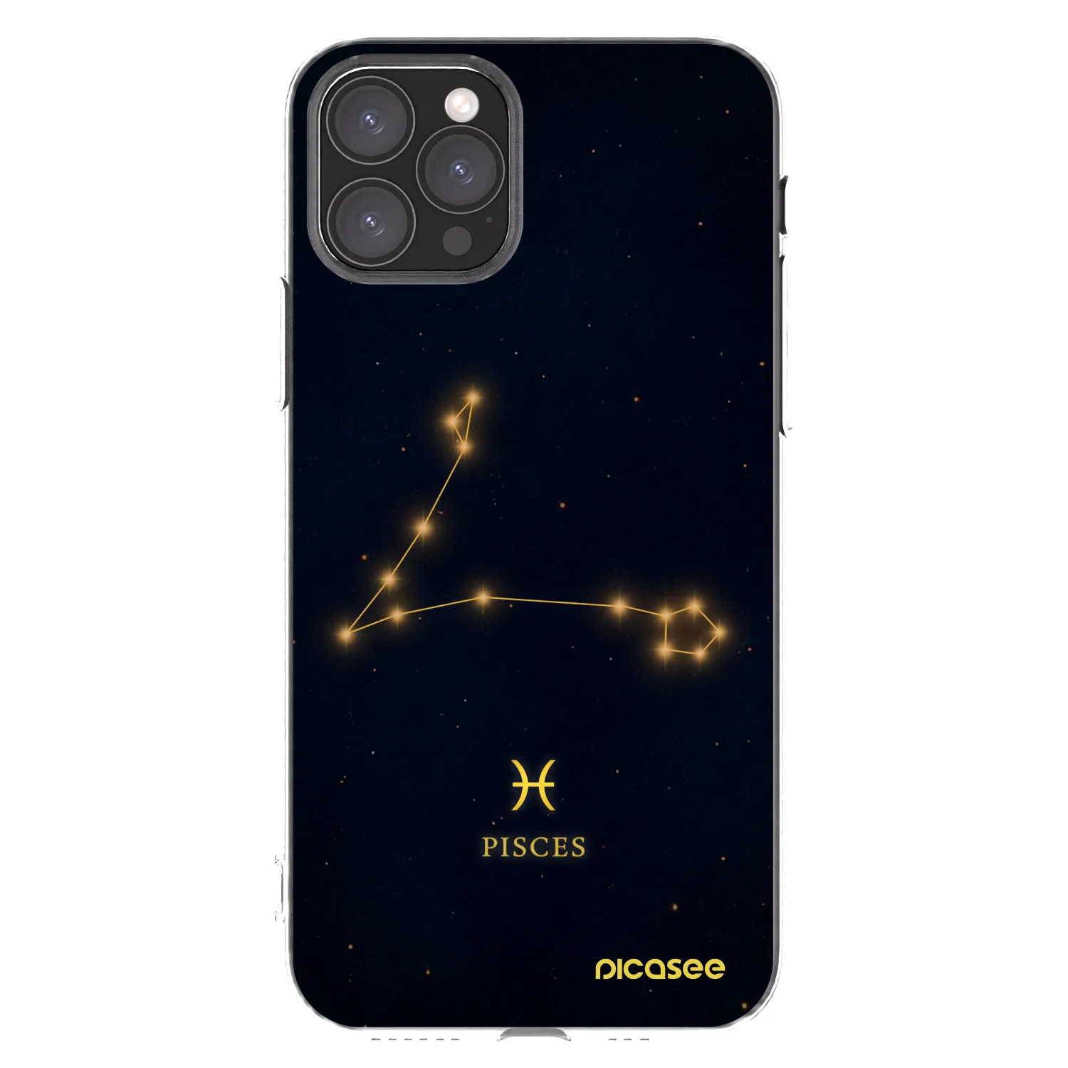Picasee Apple iPhone 11 Pro Hülle - Transparentes Silikon - PISCES