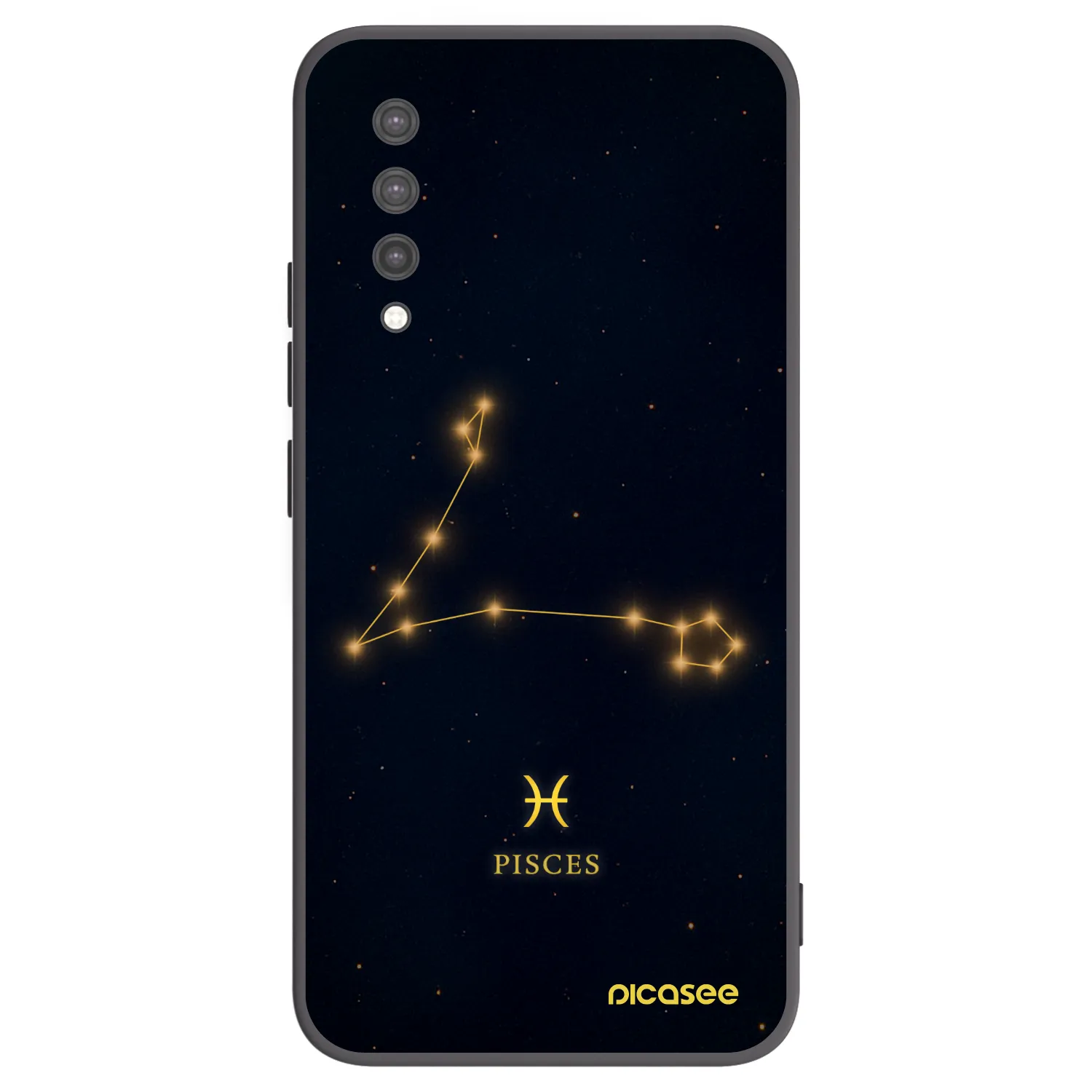 Picasee Xiaomi Mi 9 Lite Hülle - Schwarzes Silikon - PISCES