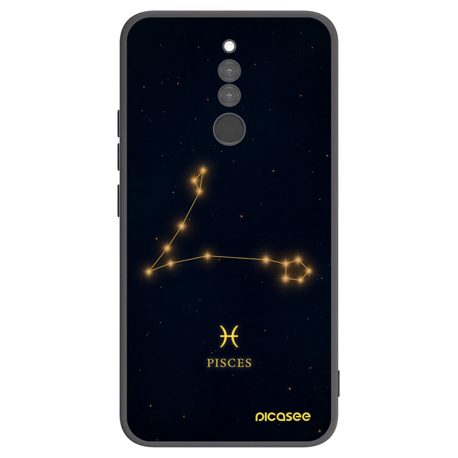 Picasee Xiaomi Redmi 8 Hülle - Schwarzes Silikon - PISCES