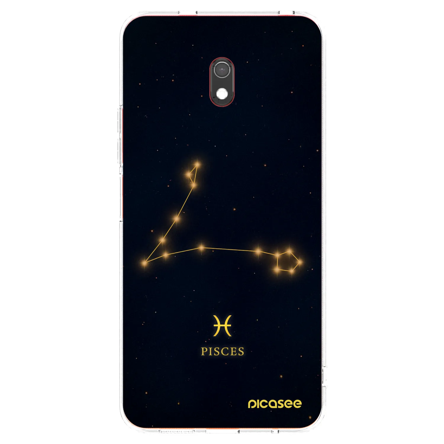 Picasee Xiaomi Redmi 8A Hülle - Transparentes Silikon - PISCES