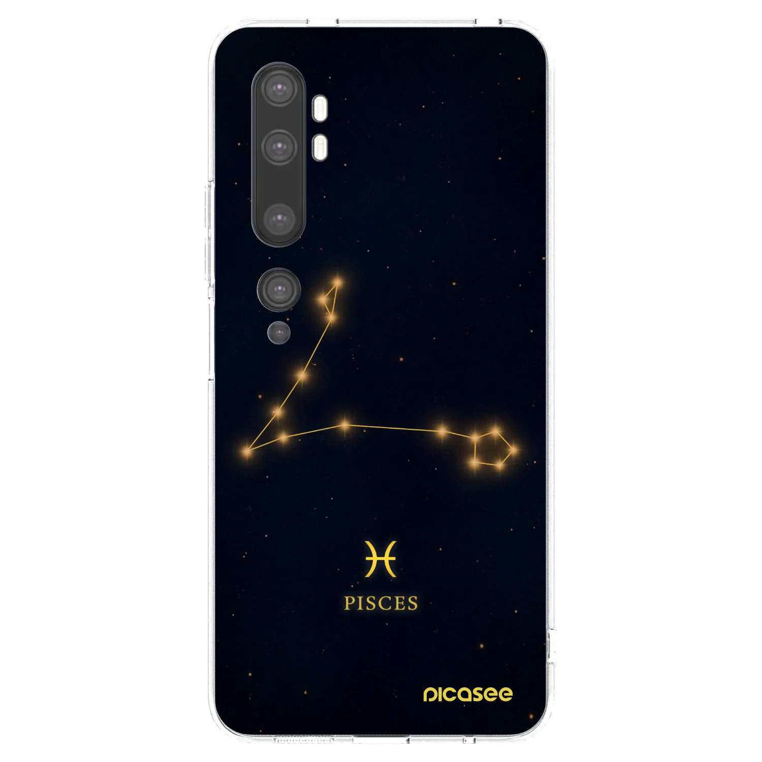 Picasee Xiaomi Mi Note 10 (Pro) Hülle - Transparentes Silikon - PISCES