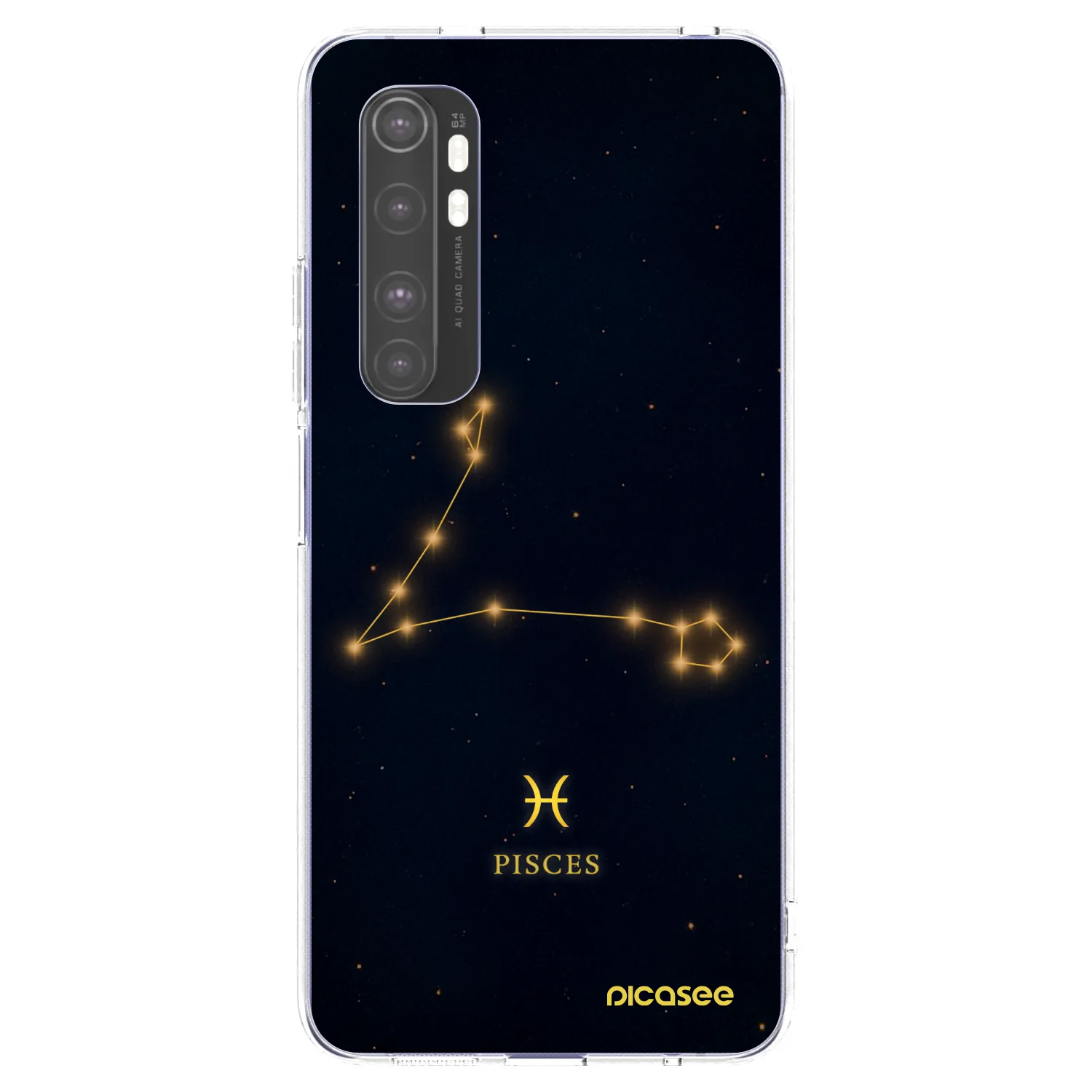 Picasee Xiaomi Mi Note 10 Lite Hülle - Transparentes Silikon - PISCES