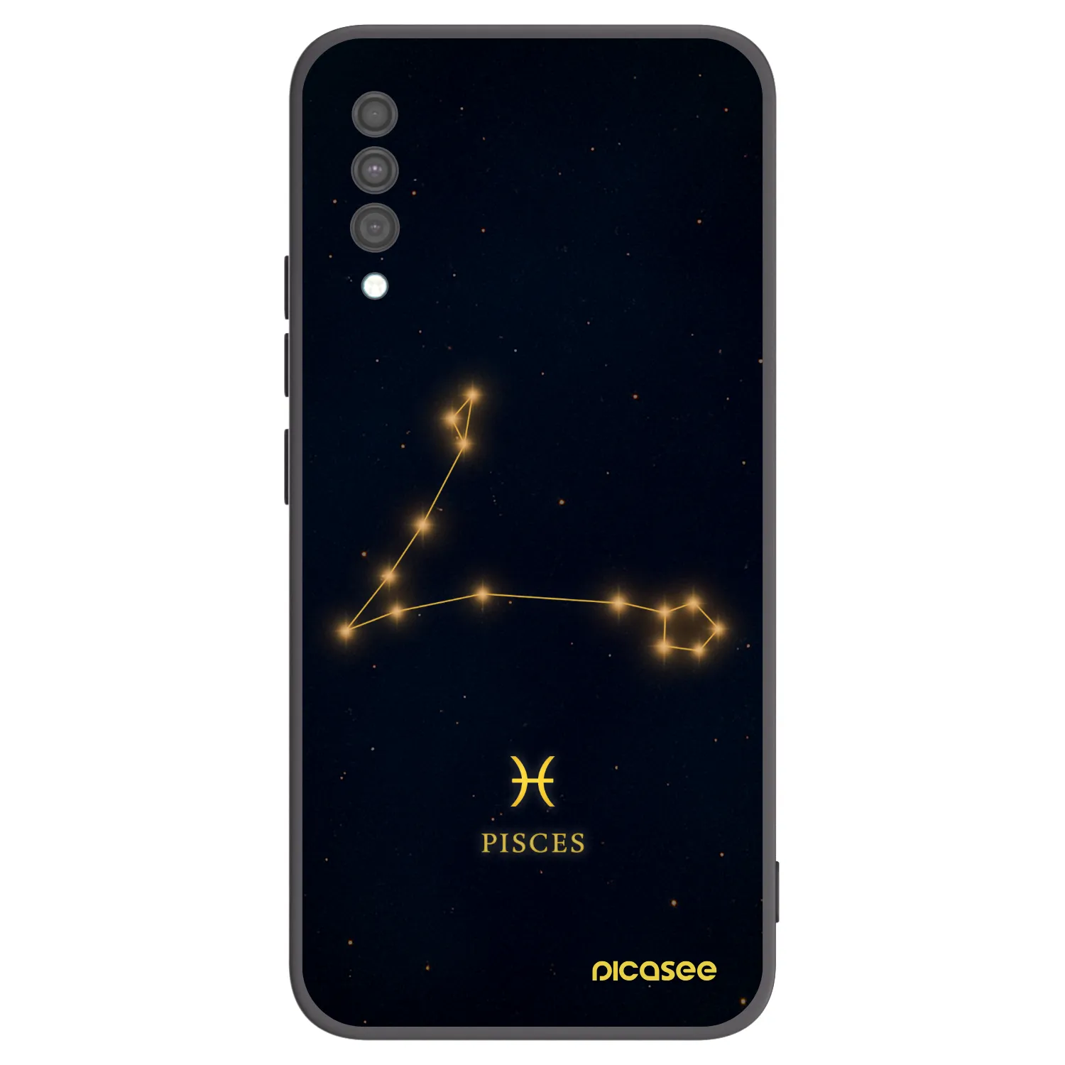 Picasee Samsung Galaxy A30s A307F Hülle - Schwarzes Silikon - PISCES