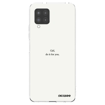 Picasee Samsung Galaxy A42 A426B Hülle - Transparentes Silikon - Girl, do it for you