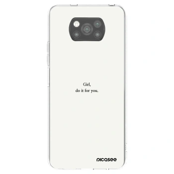 Picasee Xiaomi Poco X3 Pro Hülle - Schwarzes Silikon - Girl, do it for you