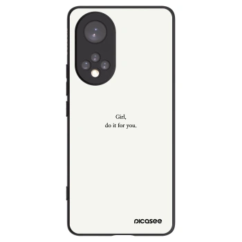 Picasee Honor 50 5G Hülle - Schwarzes Silikon - Girl, do it for you