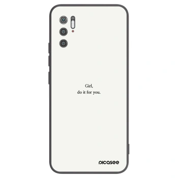 Picasee Xiaomi Poco M3 Pro 5G Hülle - Schwarzes Silikon - Girl, do it for you