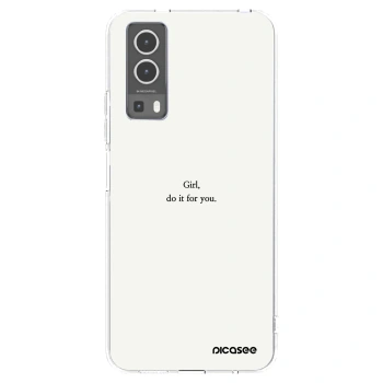 Picasee Vivo Y72 5G Hülle - Transparentes Silikon - Girl, do it for you