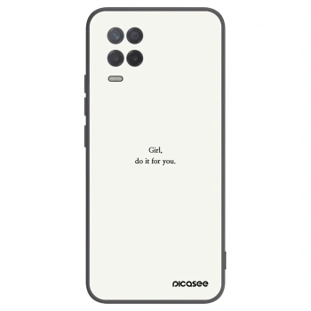 Picasee Realme 8 5G Hülle - Schwarzes Silikon - Girl, do it for you