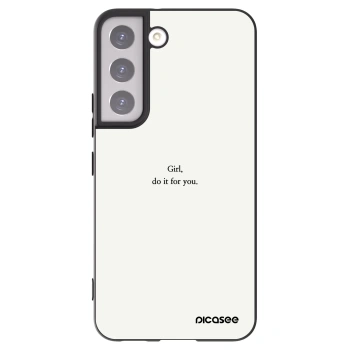 Picasee Samsung Galaxy S22 5G Hülle - Schwarzes Silikon - Girl, do it for you
