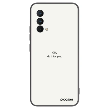 Picasee Realme GT Master Edition 5G Hülle - Schwarzes Silikon - Girl, do it for you