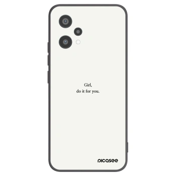 Picasee Realme 9 Pro 5G Hülle - Schwarzes Silikon - Girl, do it for you