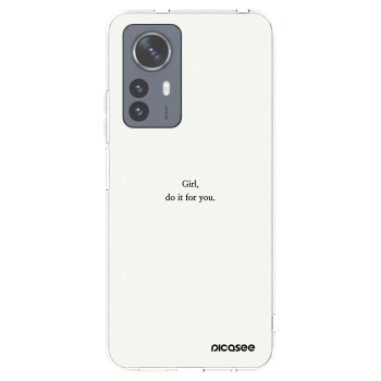 Picasee Xiaomi 12 Pro Hülle - Transparentes Silikon - Girl, do it for you