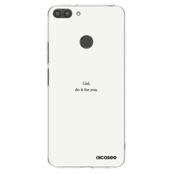 Picasee Huawei P Smart Hülle - Transparentes Silikon - Girl, do it for you