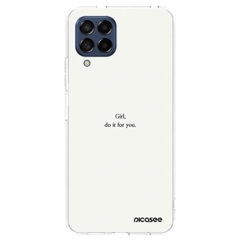 Picasee Samsung Galaxy M53 5G Hülle - Transparentes Silikon - Girl, do it for you