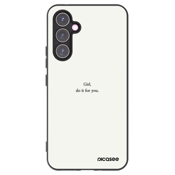 Picasee Samsung Galaxy A54 5G A546B Hülle - Schwarzes Silikon - Girl, do it for you