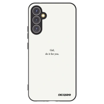 Picasee Samsung Galaxy A34 5G A346B Hülle - Schwarzes Silikon - Girl, do it for you