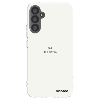 Picasee Samsung Galaxy A34 5G A346B Hülle - Transparentes Silikon - Girl, do it for you
