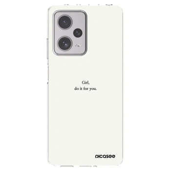 Picasee Xiaomi Redmi Note 12 Pro+ 5G Hülle - Transparentes Silikon - Girl, do it for you