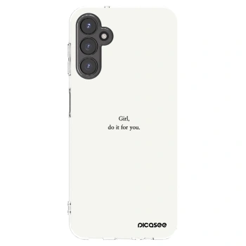 Picasee Samsung Galaxy A14 4G A145R Hülle - Transparentes Silikon - Girl, do it for you