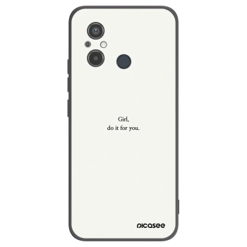 Picasee Xiaomi Redmi 12C Hülle - Schwarzes Silikon - Girl, do it for you