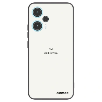 Picasee Xiaomi Poco F5 Hülle - Schwarzes Silikon - Girl, do it for you