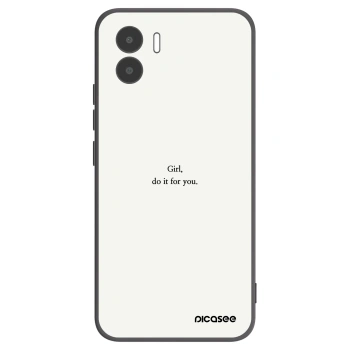 Picasee Xiaomi Redmi A2 Hülle - Schwarzes Silikon - Girl, do it for you