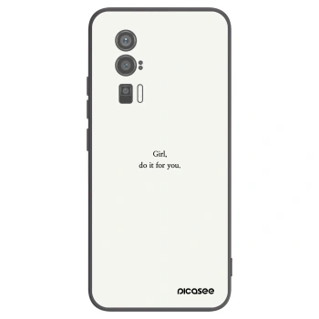 Picasee Xiaomi Poco F5 Pro 5G Hülle - Schwarzes Silikon - Girl, do it for you