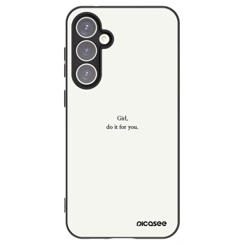 Picasee Samsung Galaxy S23 FE S711B Hülle - Schwarzes Silikon - Girl, do it for you