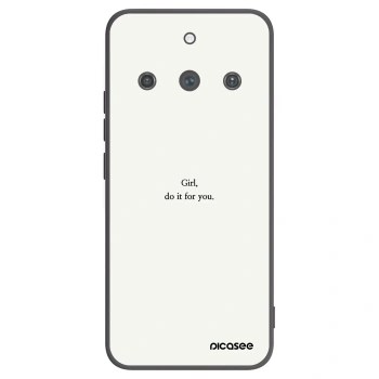 Picasee Realme 11 Pro+ Hülle - Schwarzes Silikon - Girl, do it for you