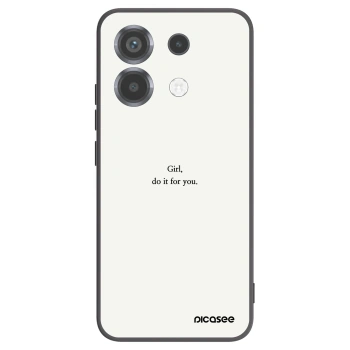 Picasee Xiaomi Poco X6 Hülle - Schwarzes Silikon - Girl, do it for you