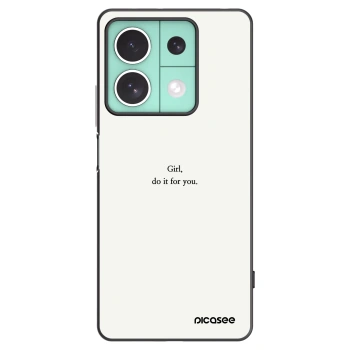 Picasee Xiaomi Redmi Note 13 5G Hülle - Schwarzes Silikon - Girl, do it for you